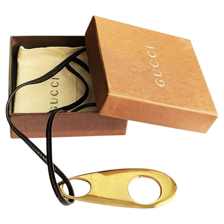 Tom Ford for Gucci FW 1996 Sterling Silver 925 Vermeil Gold Pendant Necklace