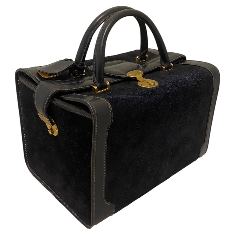 Gucci Vintage Suede Vanity Case 1970's