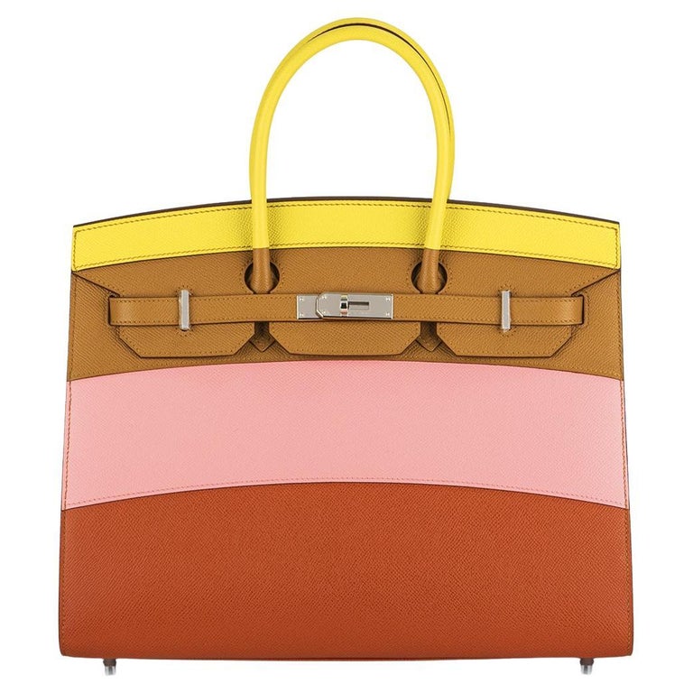 Hermés Birkin 35cm Sellier Sunrise Rainbow Epsom PHW