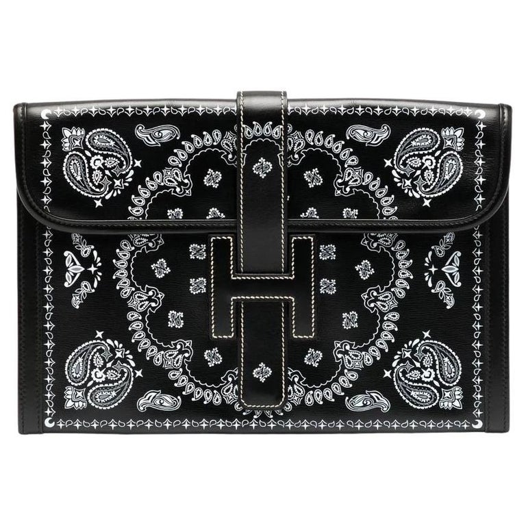 Hermès Customised Bandana Jige Elan PM Black