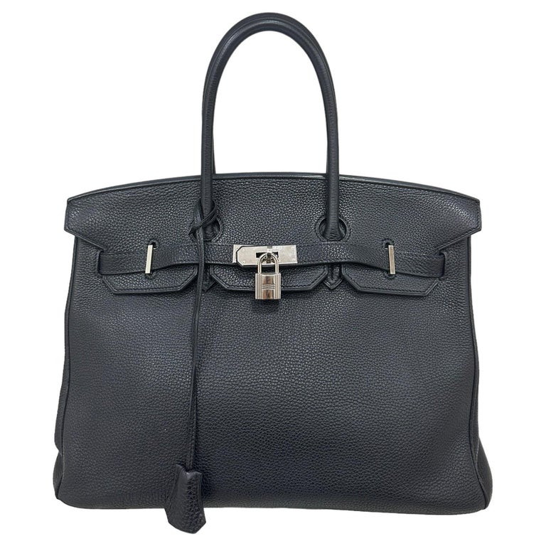 2007 Hermès Birkin Bag Togo Leather Plomb Top Handle Bag
