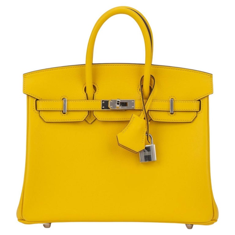Hermès Birkin 25 Jaune Naples Swift BNIB
