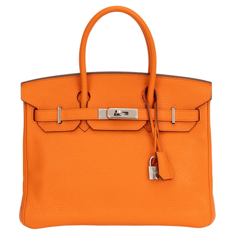 Hermès Birkin 30 Clemence Orange Pallad
