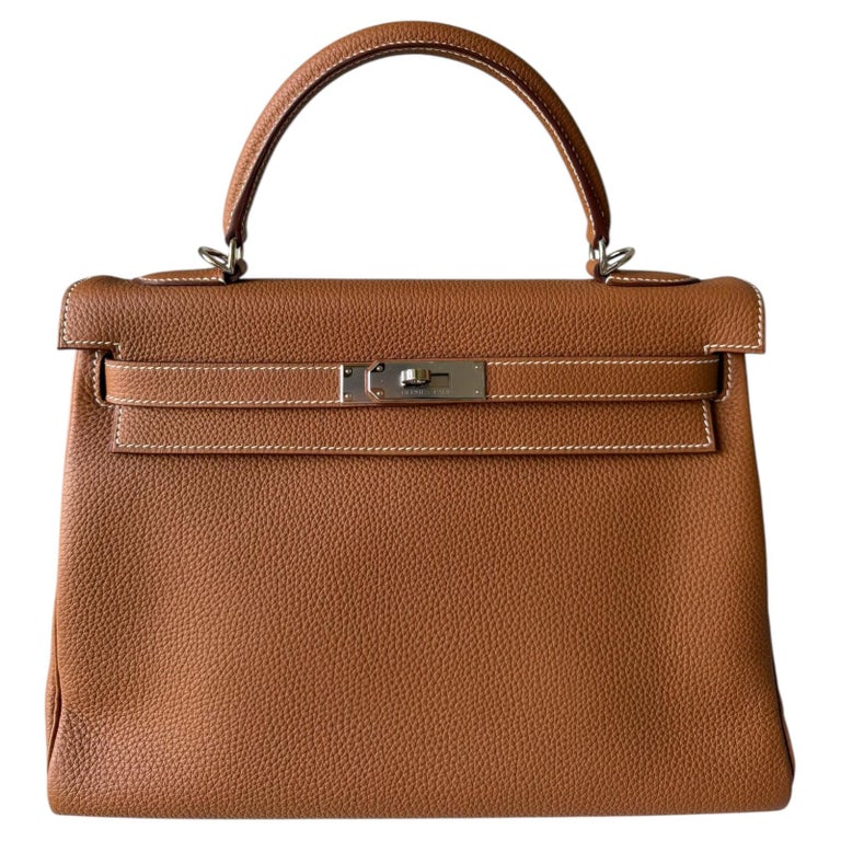 Hermès Kelly 32 Gold Togo Palladium Hardware