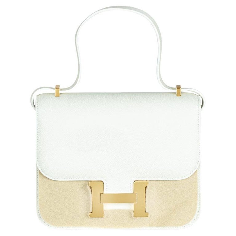 Hermès Constance Mini 18cm Craie Ivory Epsom GHW