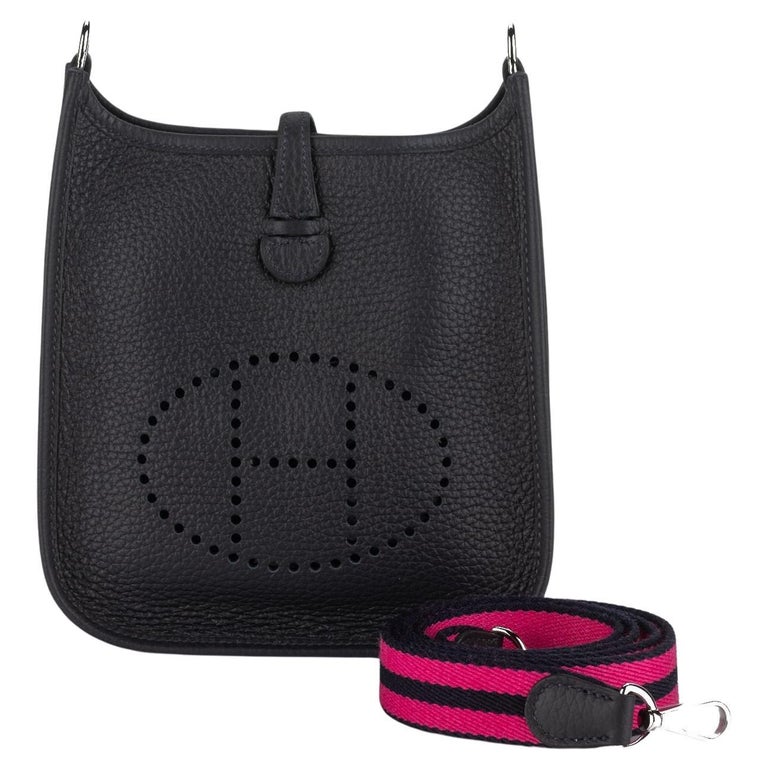 Hermès Mini Evelyne Bag Indigo Blue