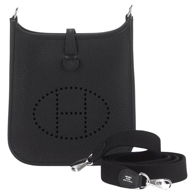 Hermès New Black Mini Evelyne Clemence