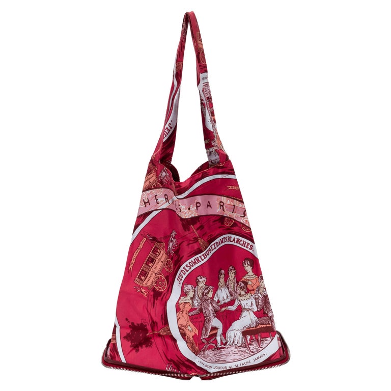 Hermès Burgundy Silky Pop Bag