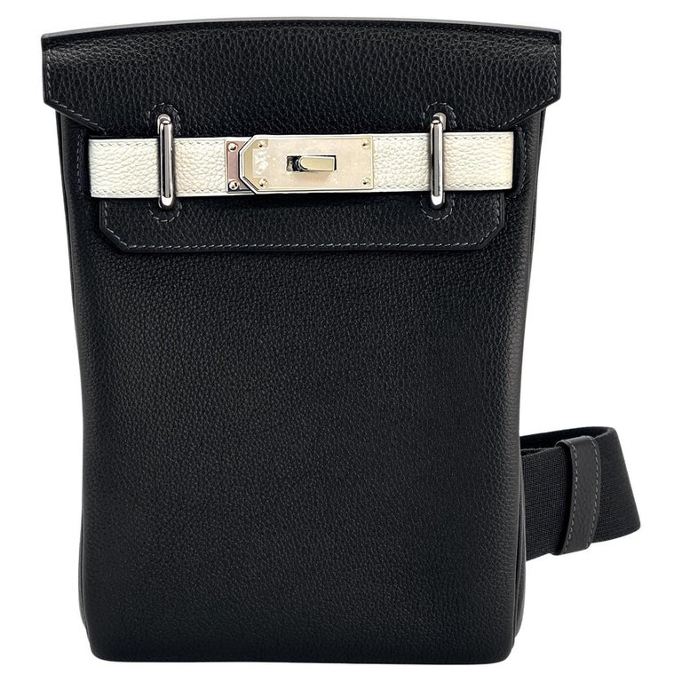 Hermes SAC A DOS HAC A DOS PM Veau Togo Leather Backpack Palladium Hardware