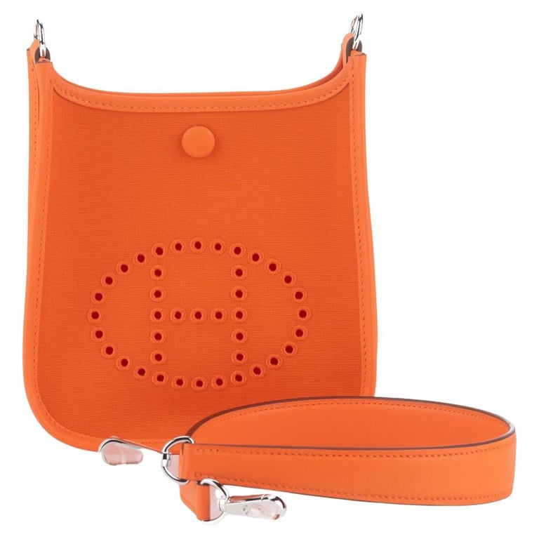 Hermès New Mini Evelyne Neo Orange