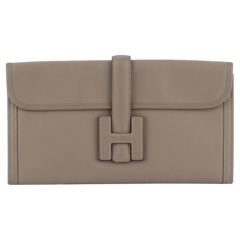 Hermès Swift Jige Elan 29 Clutch Etoupe