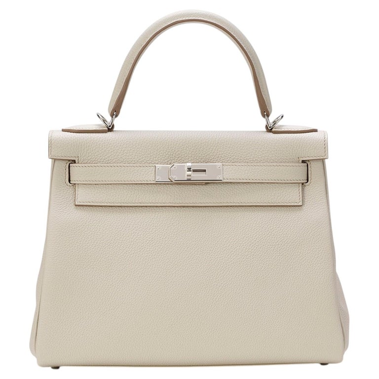 Hermès Kelly 28 Beton Togo Palladium Hardware