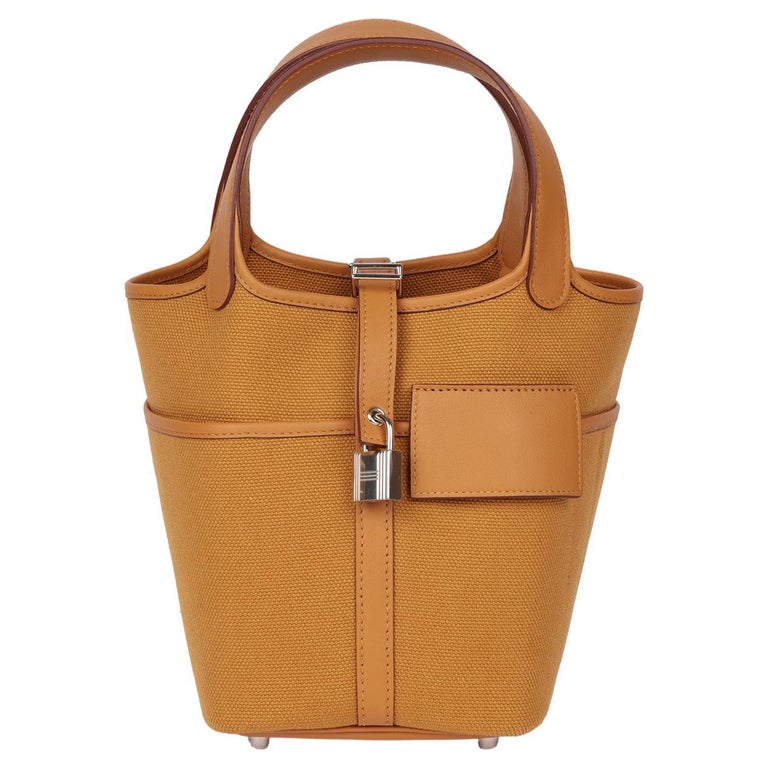 Hermès Sesame Swift And Toile Goeland Cargo Picotin Lock 18