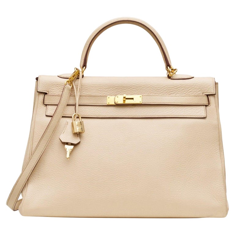 Hermès Kelly 35 Beige Togo GHW