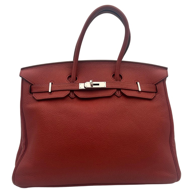 Hermès Red Birkin Bag 35 Togo Leather 2009