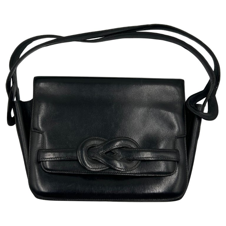 Hermès Black Leather Diane Bag 1989