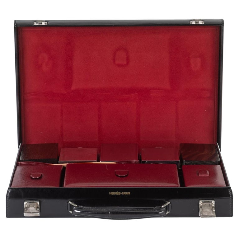 Hermès Vintage Vanity Case in Burgundy