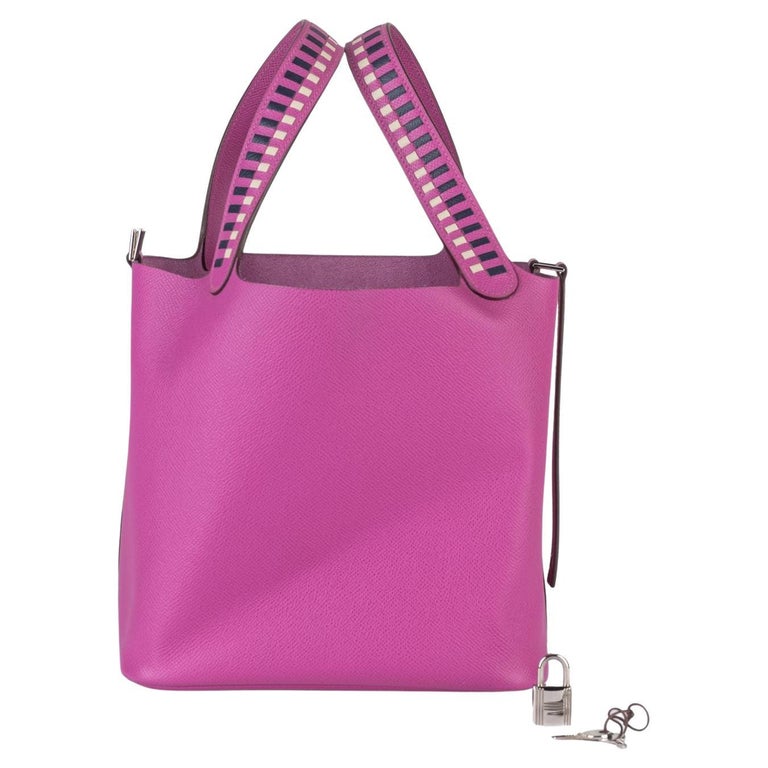 Hermès Tressage De Cuir Picotin Lock 22