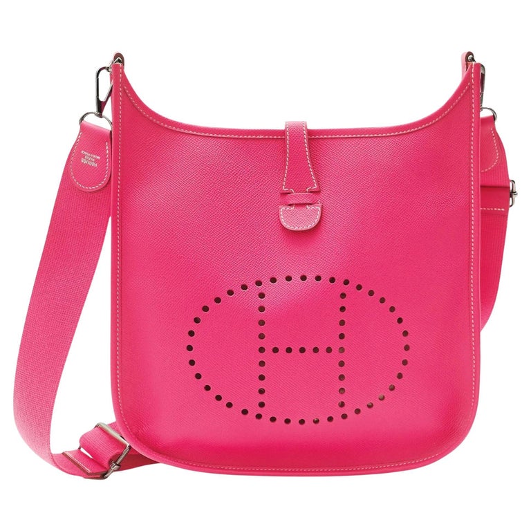 Hermès Evelyne GM Rose Tyrien Epsom PHW