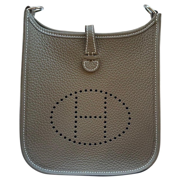 Hermes Mini Evelyne 18 Etoupe PHW bag