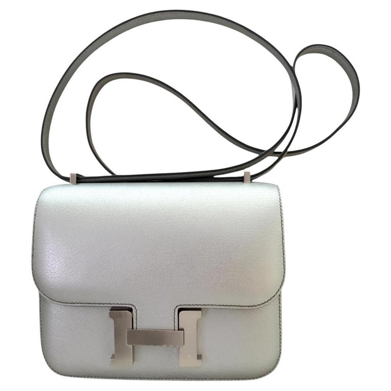 Hermès Constance 18 Silver Argent Chevre Chamkilight Palladium Hardware New