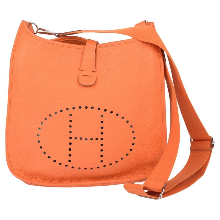 Hermès Evelyne GM Orange Palladium