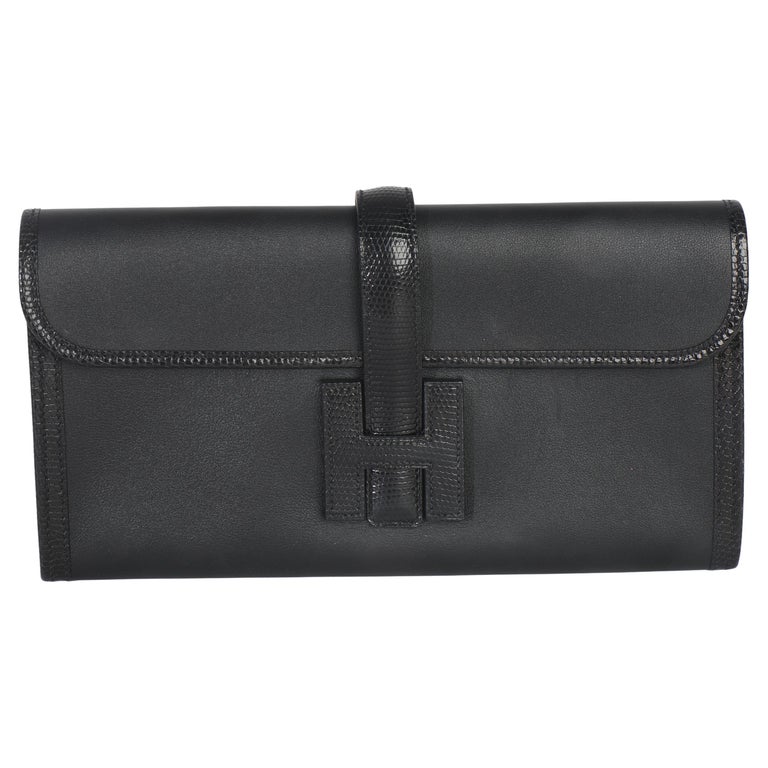 Hermès Black Swift Lizard Jige Elan Touch 29