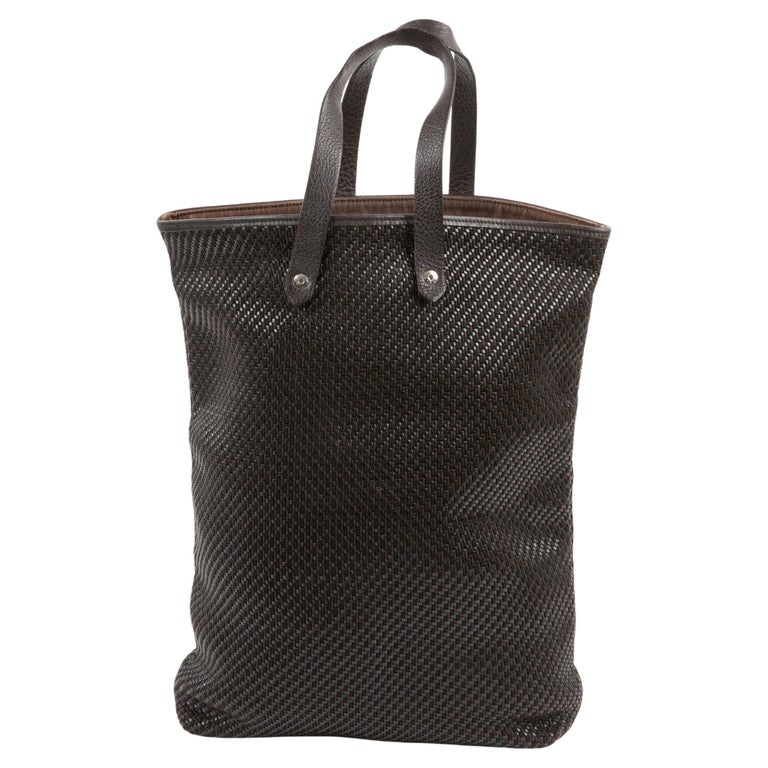 Hermes Brown Amedaba Diago GM Tote Bag