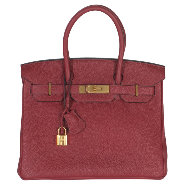 Hermès Rouge Grenat Togo Birkin 30 GHW