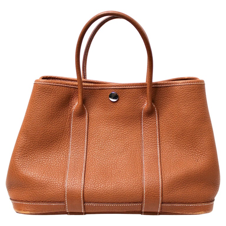 Hermes Brown Negonda Garden Party 36 Tote Bag