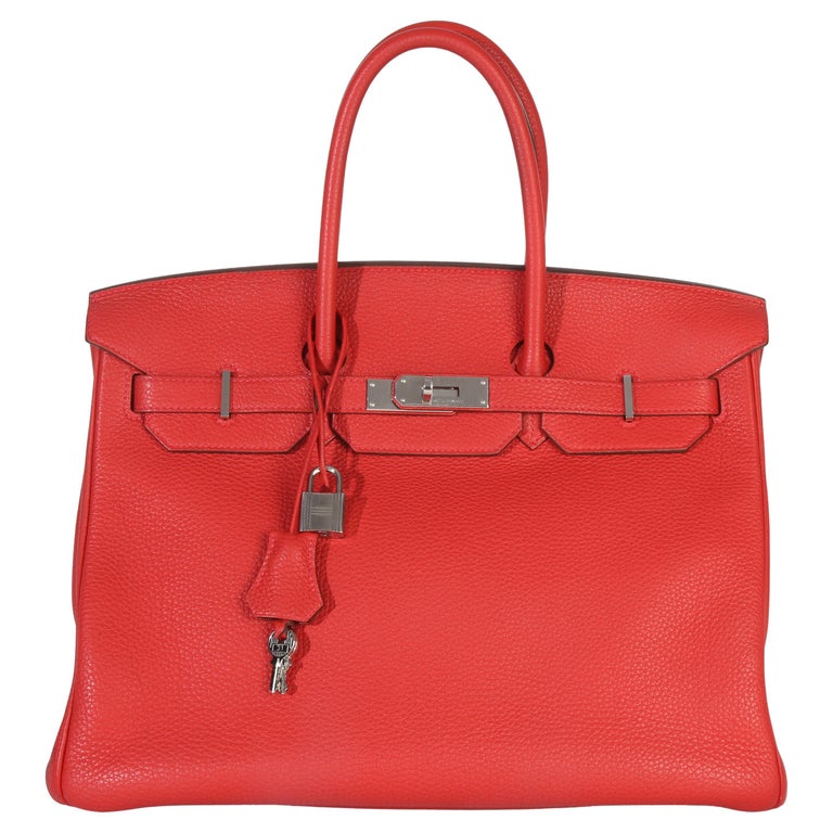 Hermès Rouge Casaque Togo Birkin 35 PHW