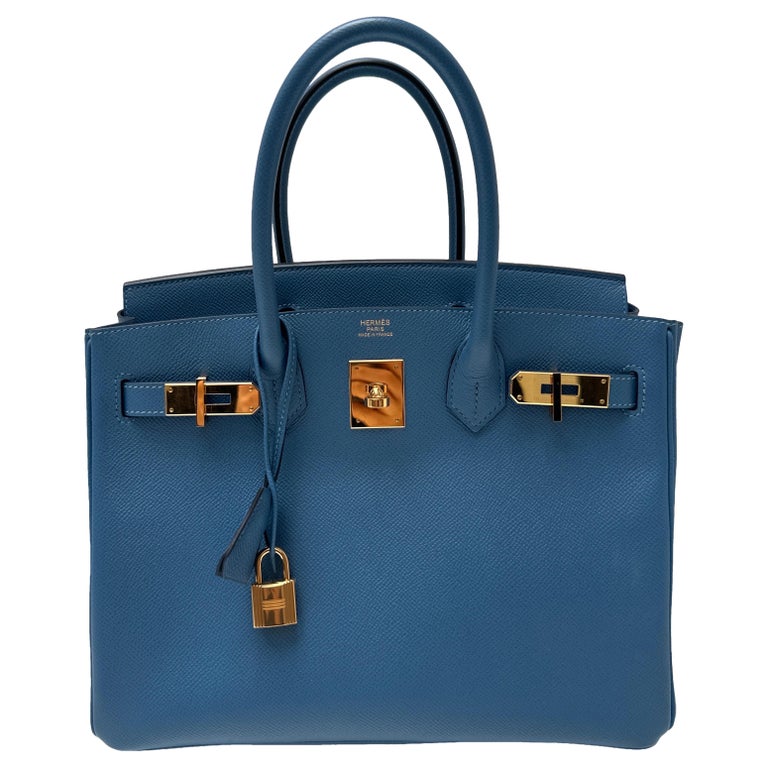 Hermes Blue Paradise Birkin 30 Bag
