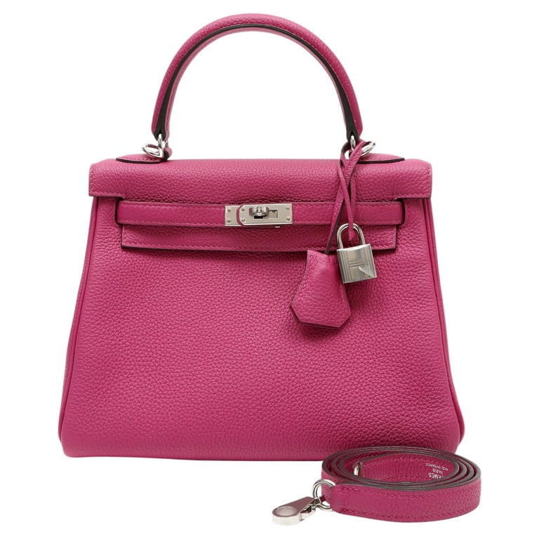 Hermès Kelly 25cm Magnolia Togo Leather w Palladium Hardware