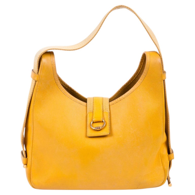 Hermes Yellow Togo Leather Tsako Bag