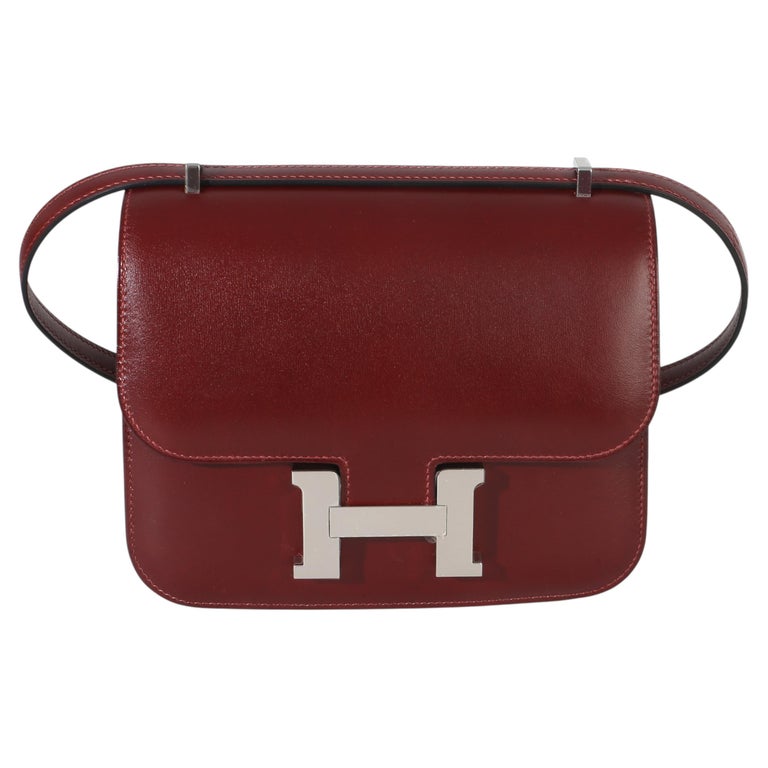 Hermès Rouge H Box Constance 18 PHW