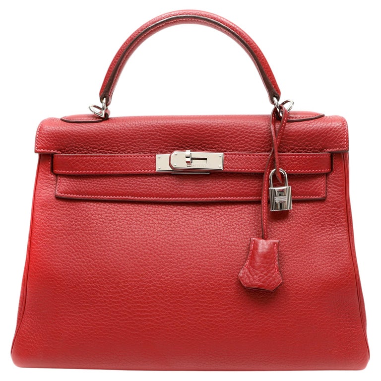 Hermès Kelly 32cm Rouge Vif Togo w PHW