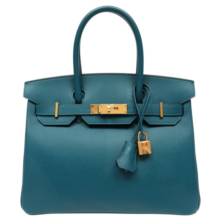 Hermès Birkin 30cm Vert Bosphore Epsom w/Gold Hardware