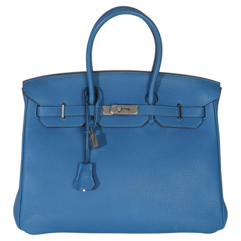 Hermès Bleu Zellige Togo Birkin 35 PHW