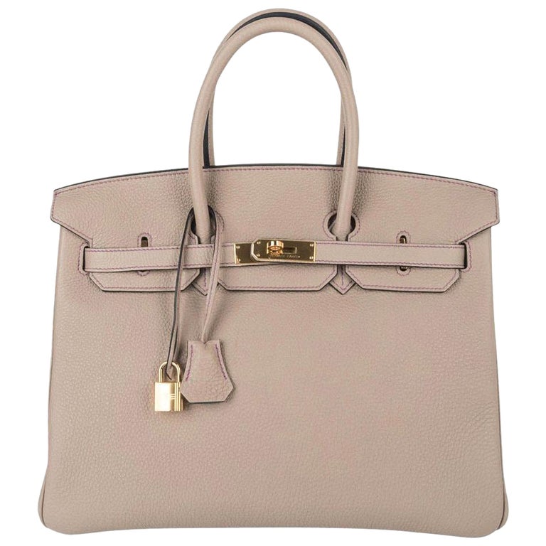 Hermes Birkin HSS 35 Gris Tourterelle Tri Colour Special Order Bag Gold Hardware