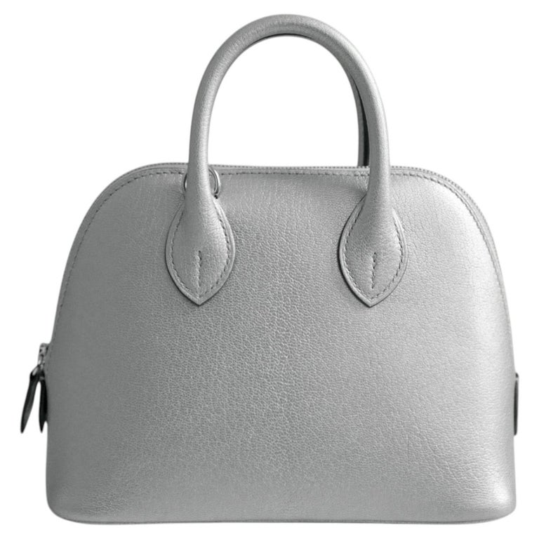 Hermès Bolide 1923 Mini Bag Silver Chamkilight Goatskin PHW G Stamp 2026