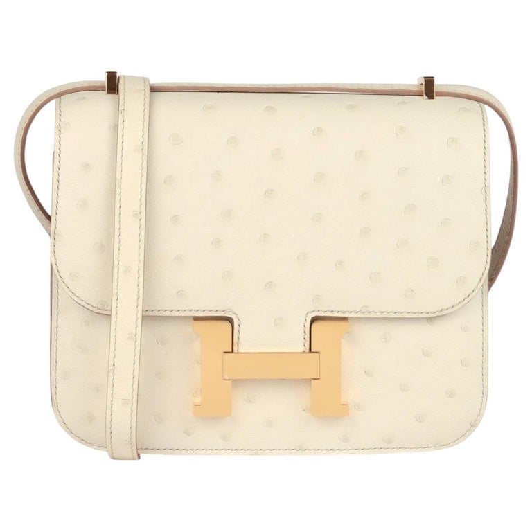 Hermès Nata Ostrich Leather Constance 18 Women's Crossbody Bag, 2020