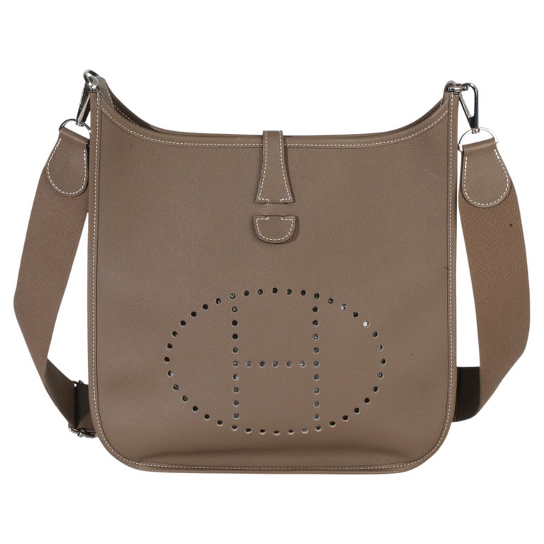 Hermès Etoupe Epsom Evelyne III PM 29 PHW