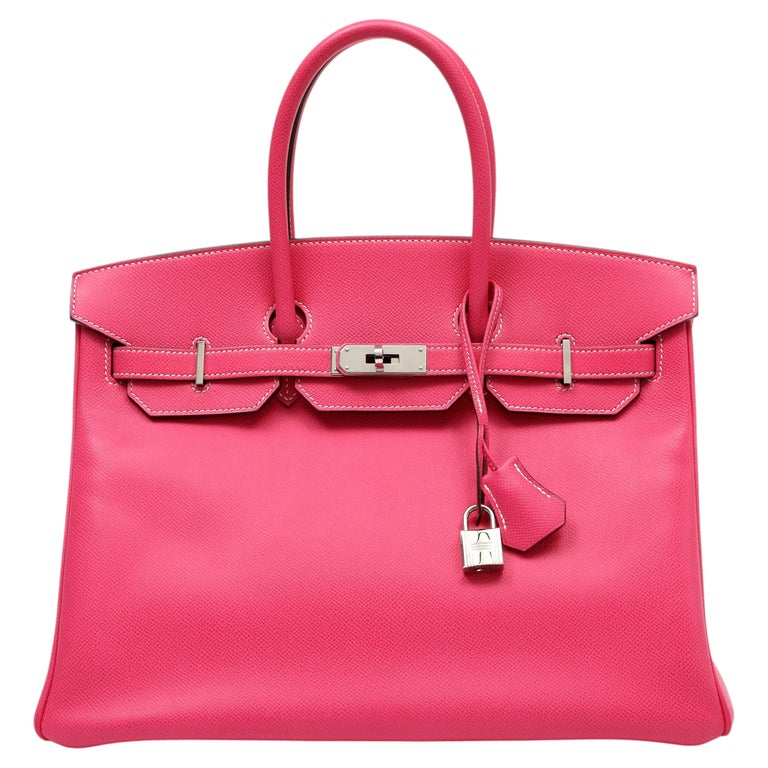 Hermès Birkin 35cm Rose Tyrien Epsom Leather w/Palladium Hardware