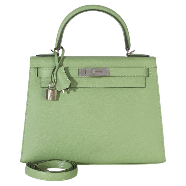 Hermès Vert Criquet Epsom Sellier Kelly 28 PHW