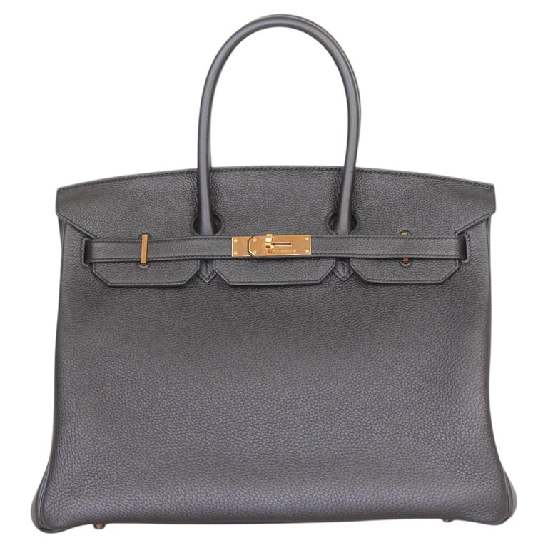 Hermès Birkin 35 Bag Black Togo Gold Hardware
