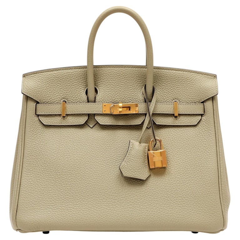 Hermes Birkin 25cm Sage Togo with Gold Hardware