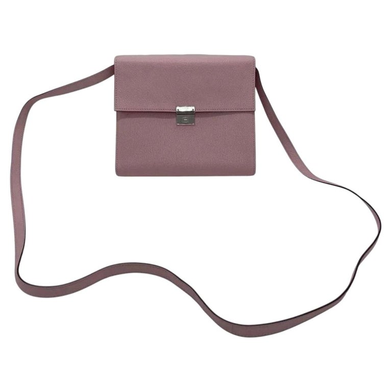 Hermes Clic 16 Pink Chevre Leather Silver Hardware
