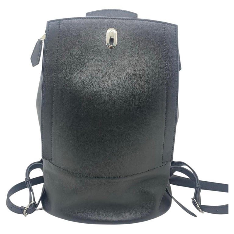Hermes GR24 Black Evercolor Leather France Silver Tone HW Bag