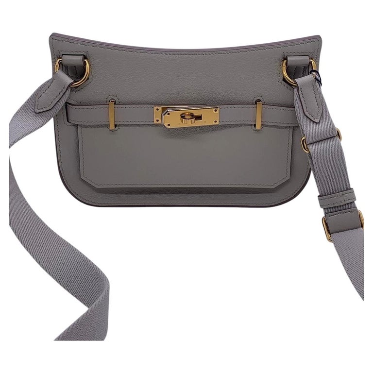 Hermes Mini Jypsiere Evercolor Leather Gold HW U Stamp Shoulder Bag