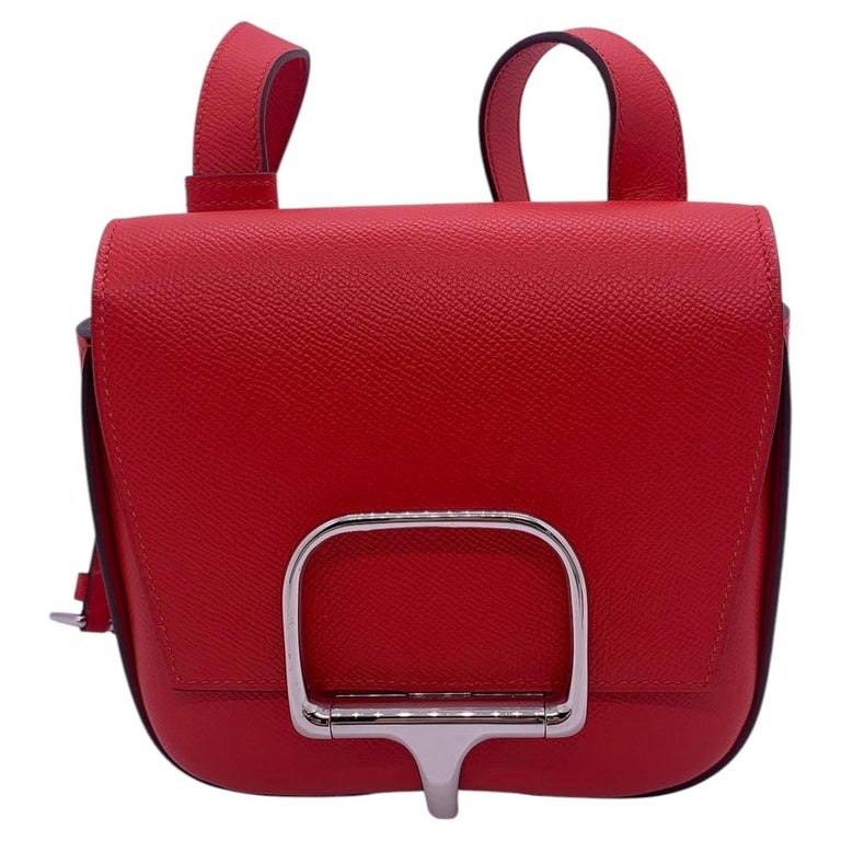 Hermes Della Cavalleria Mini Shoulder Bag Red Handbag France